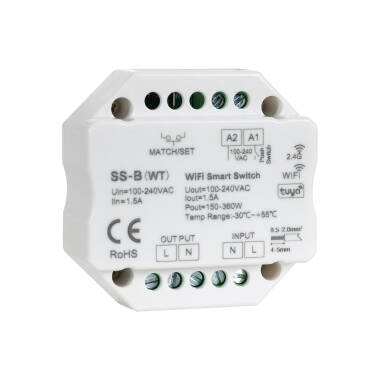 Product Regolatore LED Wi-Fi RF Compatibile con Pulsante