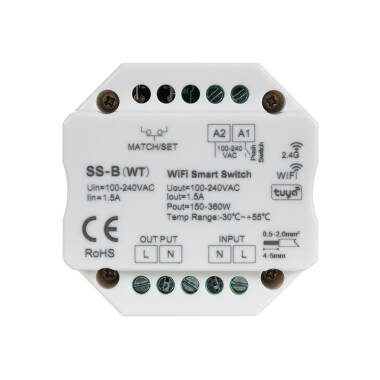 Prodotto da Regolatore LED Wi-Fi RF Compatibile con Pulsante