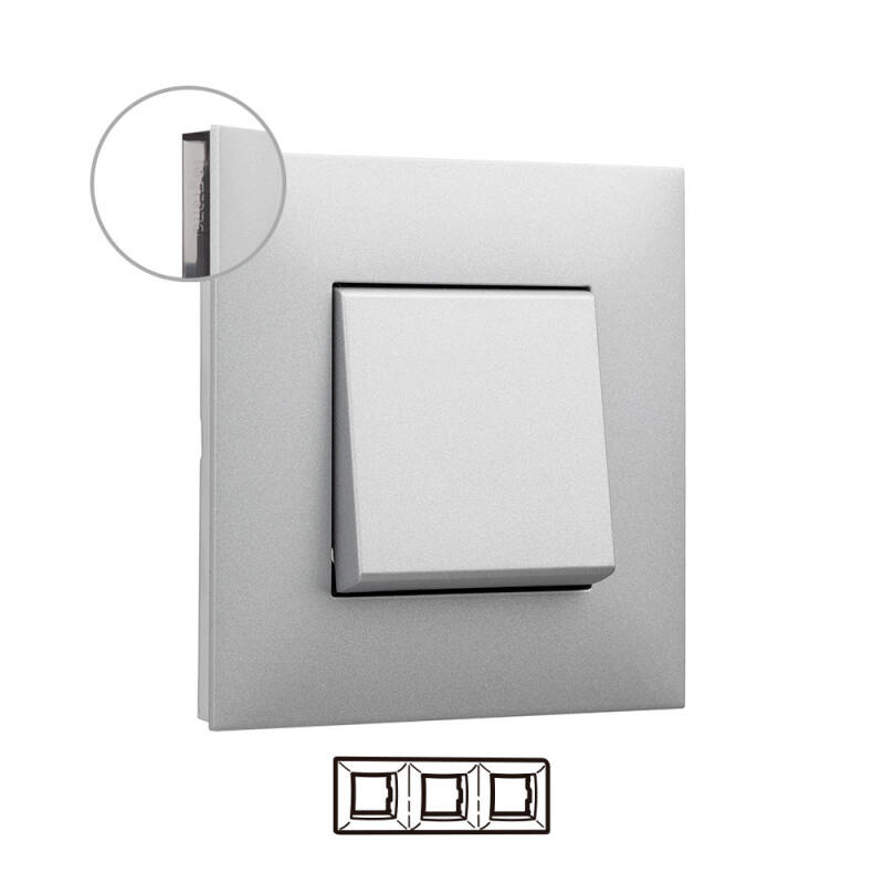 Product of LEGRAND Valena Next 741033 Aluminium 3 Element Embellishing Plate