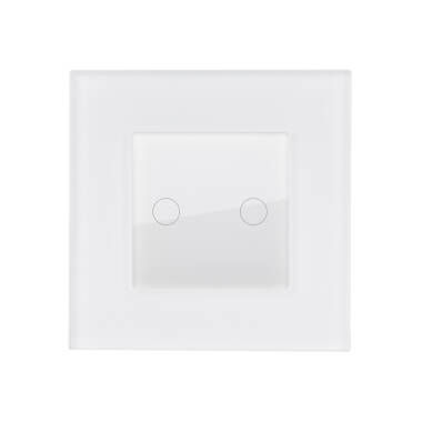 Produit de Va-et-Vient Tactile Double avec Plaque Crystal Modern