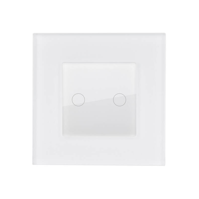 Produit de Va-et-Vient Tactile Double avec Plaque Crystal Modern