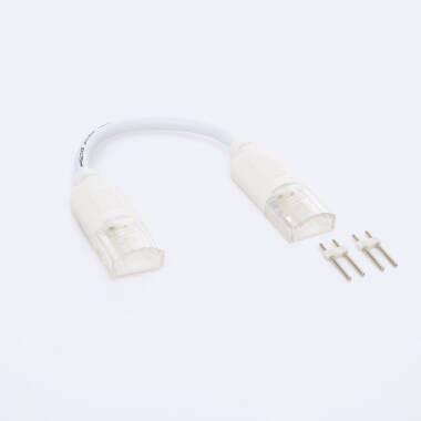 Dubbele Snelkoppeling met Kabel voor LED Strip 220V AC COB IP65 Breedte 12mm