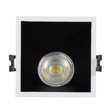 Product of Square Low UGR 45º Downlight Ring for GU10 / GU5.3 LED Bulbs with 85x85mm Cut Out