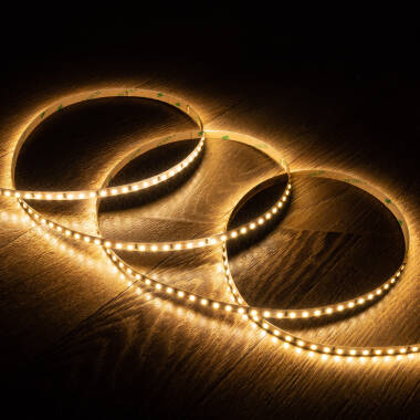 5m 24V DC High Lumen SMD2835 LED Strip 120LED/m 2000lm/m 8mm Wide Cut at Every 5cm IP20