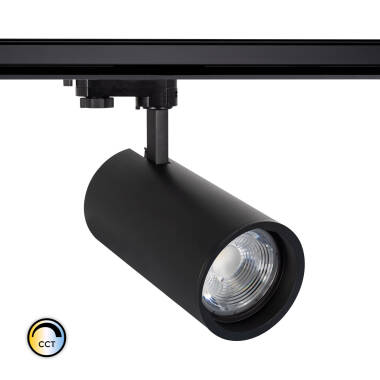 New d'Angelo 30W PHILIPS Xitanium CCT CRI90 LED Spotlight with Variable Optic for Three Phase Track in Black