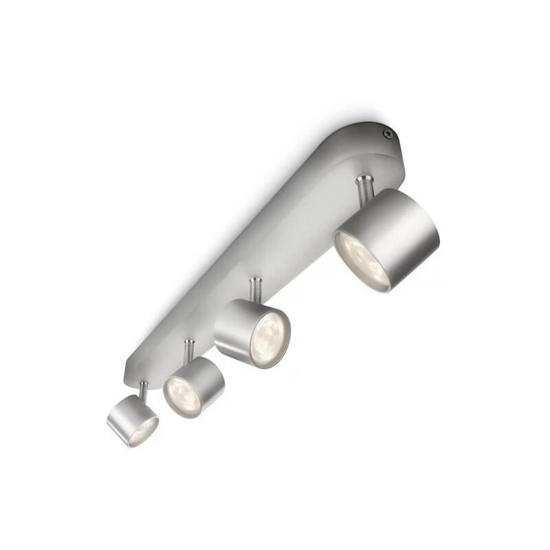 Prodotto da Lampada da Soffitto LED Regolabile Orientabilecon Quattro Faretti 4x4.5W PHILIPS Star