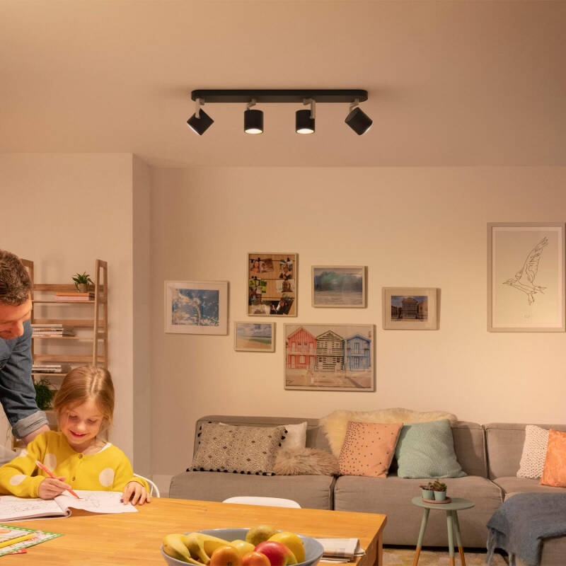 Prodotto da Lampada da Soffitto LED PHILIPS Byrl 4x4,3W 4 Faretti