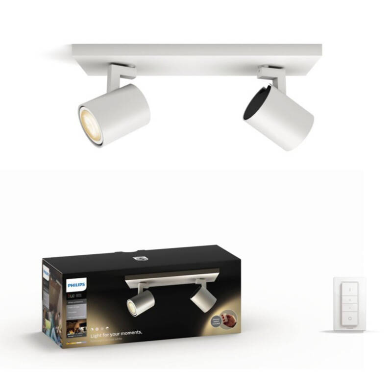 Prodotto da Applique da Soffitto LED CCT PHILIPS Runner 2 Faretti