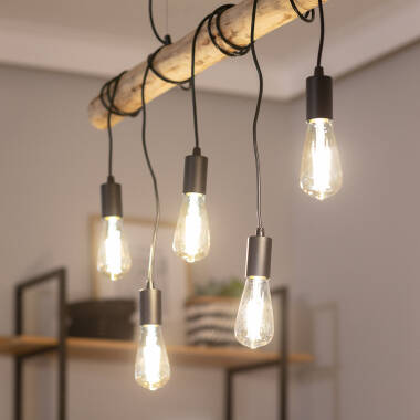 Product of Yagis Metal & Wood Pendant Lamp