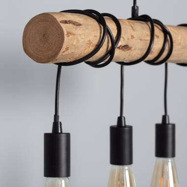 Product of Yagis Metal & Wood Pendant Lamp