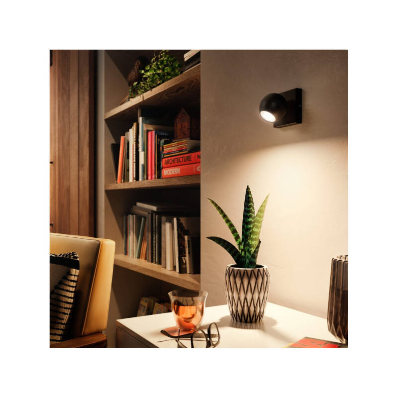 Product of PHILIPS Hue Buckram Extension White Ambiance GU10 Single Spotlight Wall Lamp