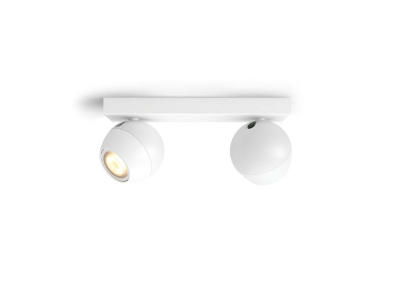 Product of PHILIPS Hue Buckram GU10 White Ambiance Double Spotlight Ceiling Lamp