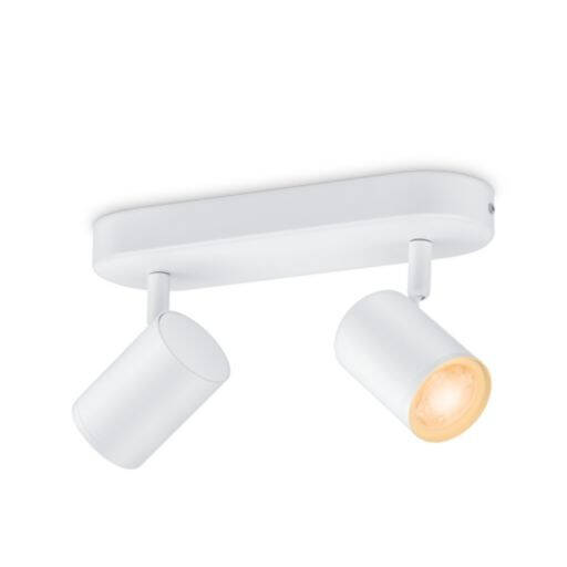 Product van Plafondlamp WiZ Imageo RGB Smart WiFi + Bluetooth LED 4.9W Twee Spotlights Dimbaar