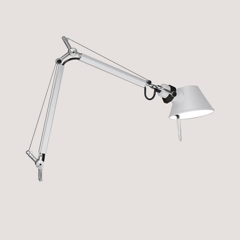 Product van Tafellamp Tolomeo Micro met Steun Glanzend Wit ARTEMIDE