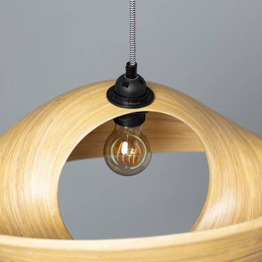 Product of Acacia Shuka Bamboo Pendant Lamp ILUZZIA