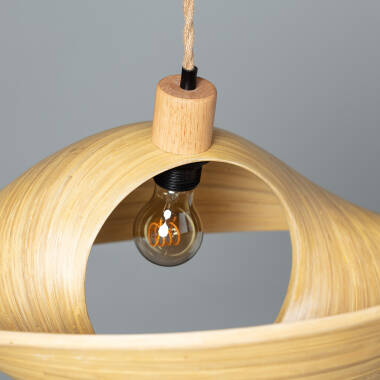 Product of Acacia Shuka Bamboo Pendant Lamp ILUZZIA