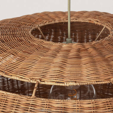 Product of Bulang Oblate Rattan Pendant Lamp ILUZZIA Ø800 mm 