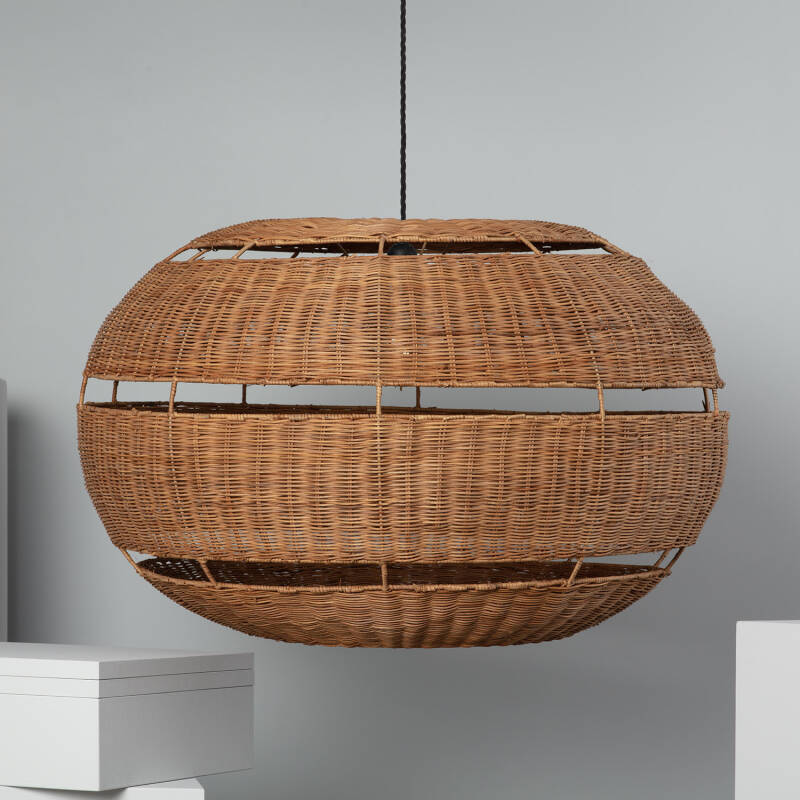 Product of Bulang Oblate Rattan Pendant Lamp ILUZZIA Ø800 mm 