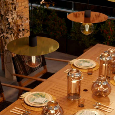 Product of Eiva Elegant Outdoor Aluminium Pendant Lamp IP65 Creative-Cables PDEBIEL0250SM01DDBIA