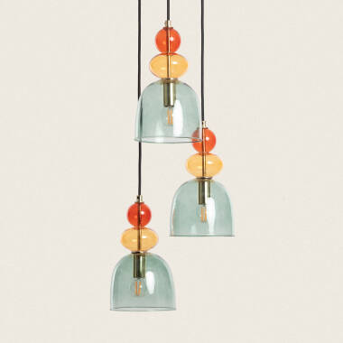 Product van Hanglamp Metaal en Glas Tri Baudelaire