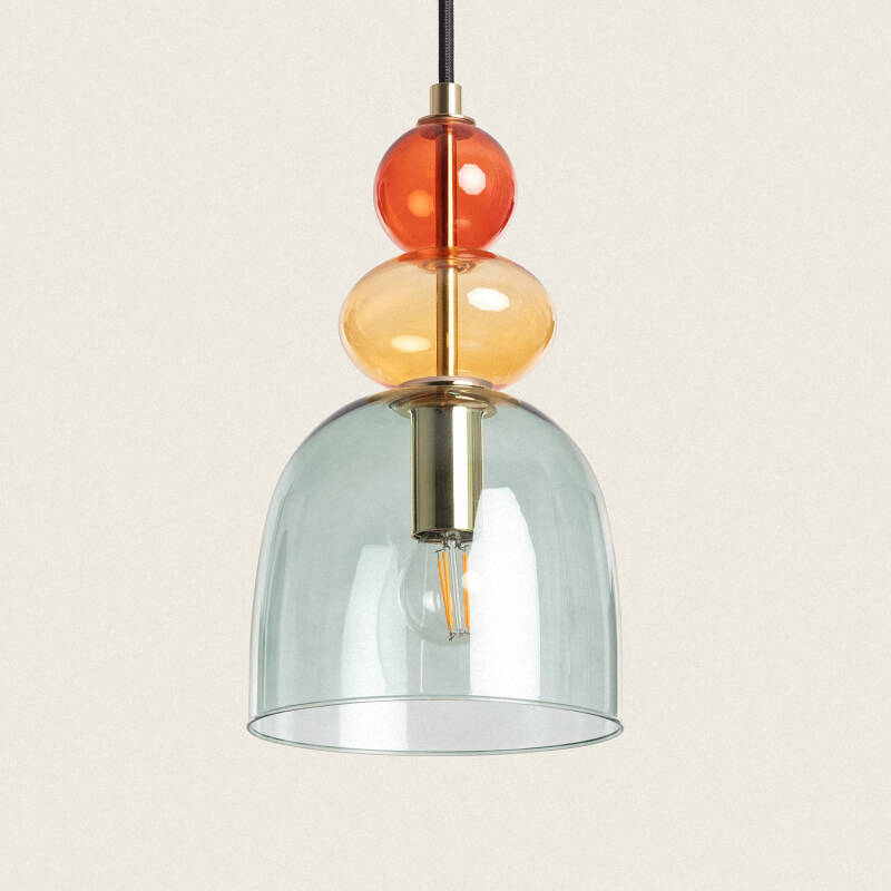 Product van Hanglamp Metaal en Glas Baudelaire 