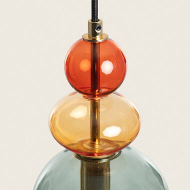 Product van Hanglamp Metaal en Glas Baudelaire 