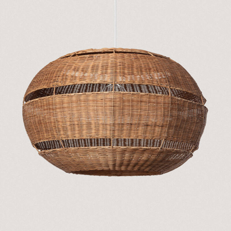 Product van Hanglamp Rotan Outdoor Oblate Bulang Ø800 mm ILUZZIA