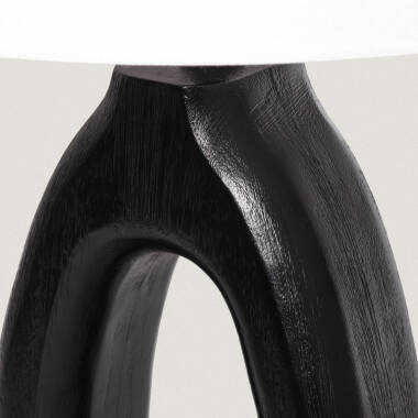 Produit de Lampe à Poser en bois Black Darshan ILUZZIA