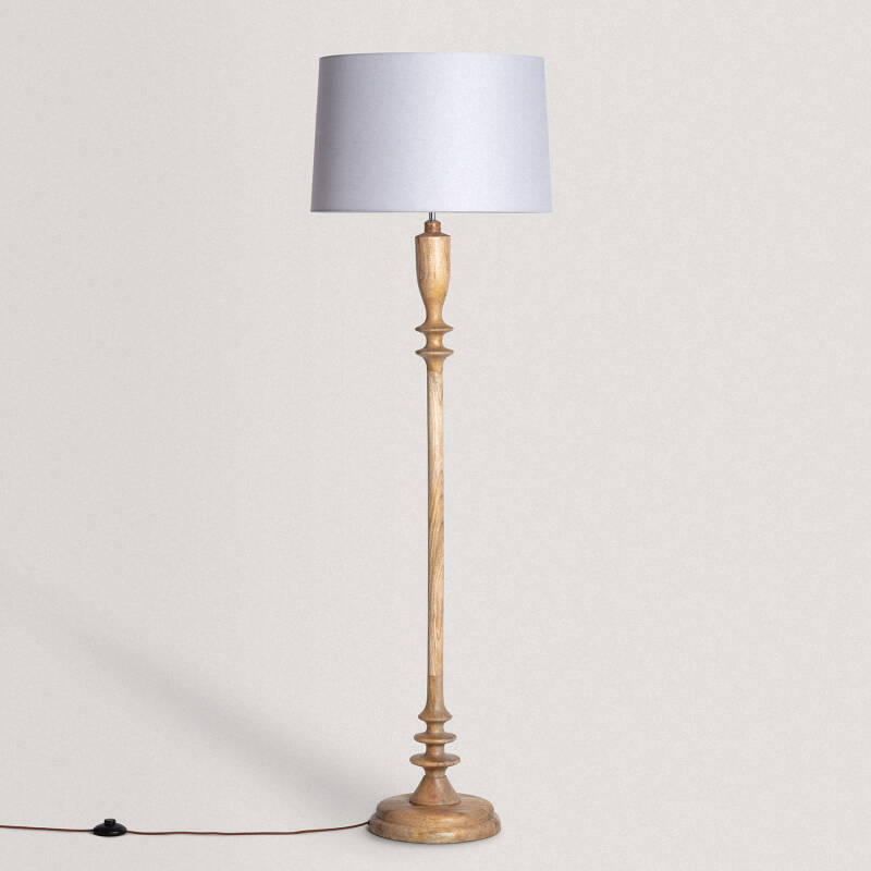 Product of Meena Wooden Floor Lamp ILUZZIA