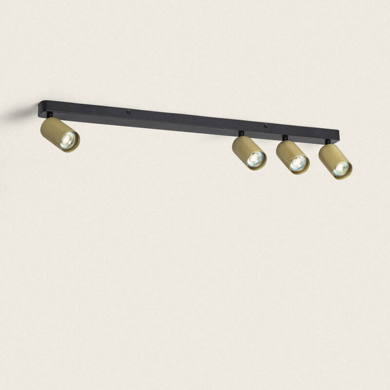 Product van Plafondlamp  Aluminium Breixo 4 Spots