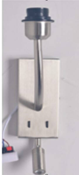 Produkt od Nástěnné Svítidlo s Lampičkou na Čtení 2.5W z Kovu Silver-Teylo