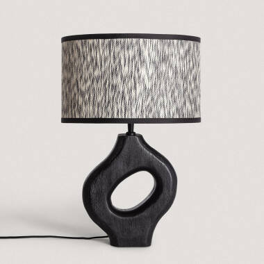 Product of Dhara Wooden Table Lamp ILUZZIA 