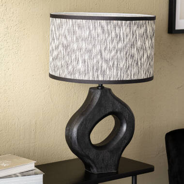 Product of Dhara Wooden Table Lamp ILUZZIA 