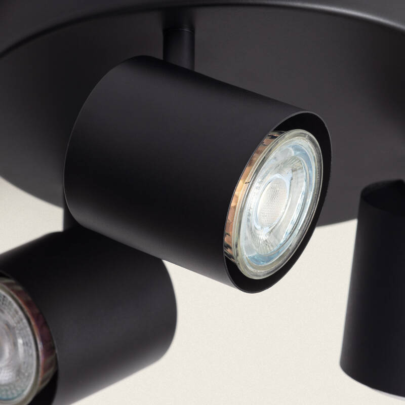 Product van Plafondlamp Rond 3 Spots Edesta 