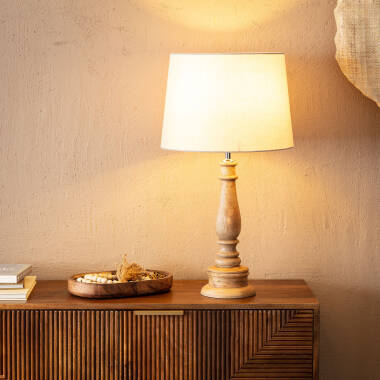 Product of Dinnka Wooden Table Lamp ILUZZIA 