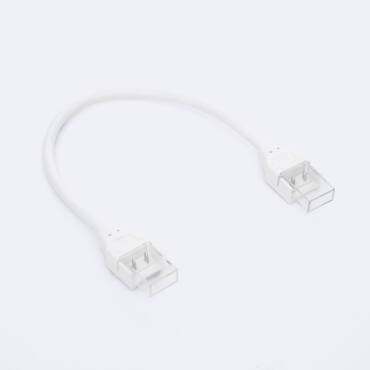 Product Dubbele Hippo Connector met kabel voor LED Strip zelfrectificerende 220V AC COB Silicone FLEX  breedte  10 mm.