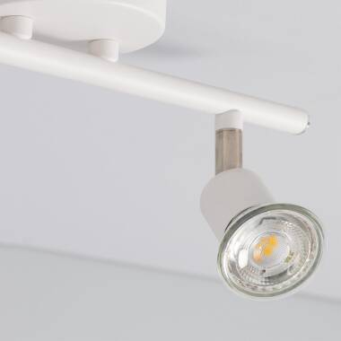 Product van Plafondlamp Richtbaar  Aluminium  Oasis 2Spots Wit