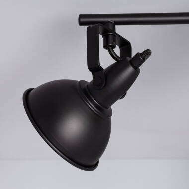 Prodotto da Lampada da Soffitto Orientabile in Alluminio 4 Faretti Emer Nero