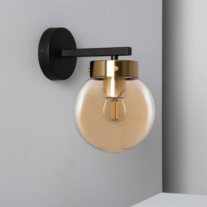 Produit de Lampe Murale Métal et Verre Cawu