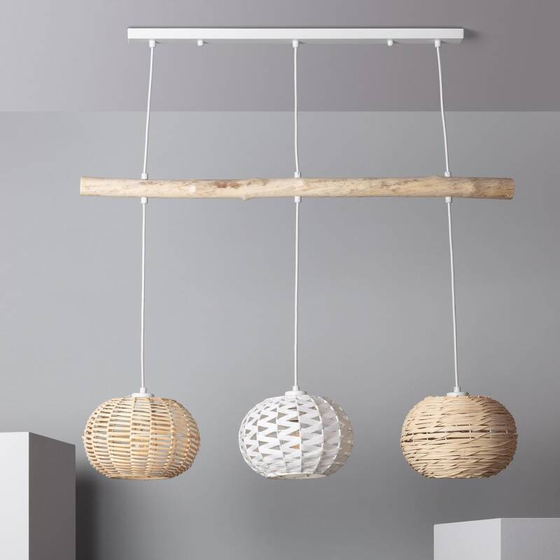 Product van Hanglamp Rotan en Hout  Linfen