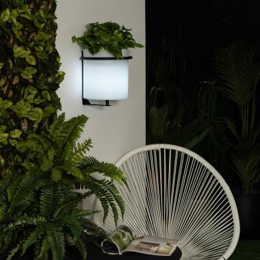 Product van Wandlamp Outdoor LED Plantenbak 22cm RGBW Oplaadbaar IP65