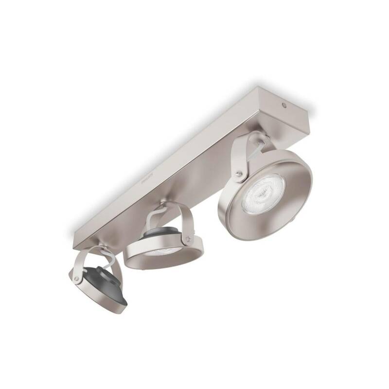 Prodotto da Lampada da Soffitto LED Orientabile con Tre Faretti PHILIPS Spur 3x4.5W