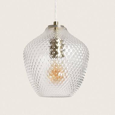 Product of Stiklu Metal & Glass Pendant Lamp