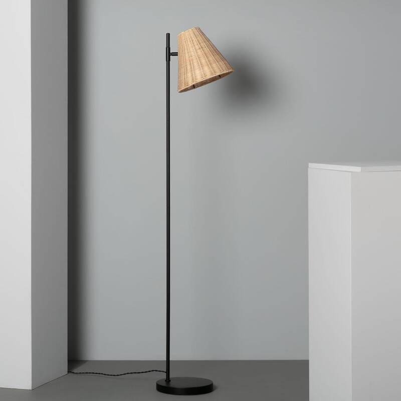 Produit de Lampadaire Métal et Rotin Cesto 