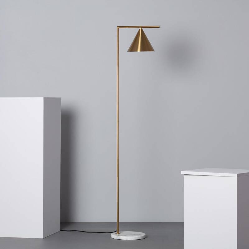 Product van Staande lamp Marmer en Metaal Tinos