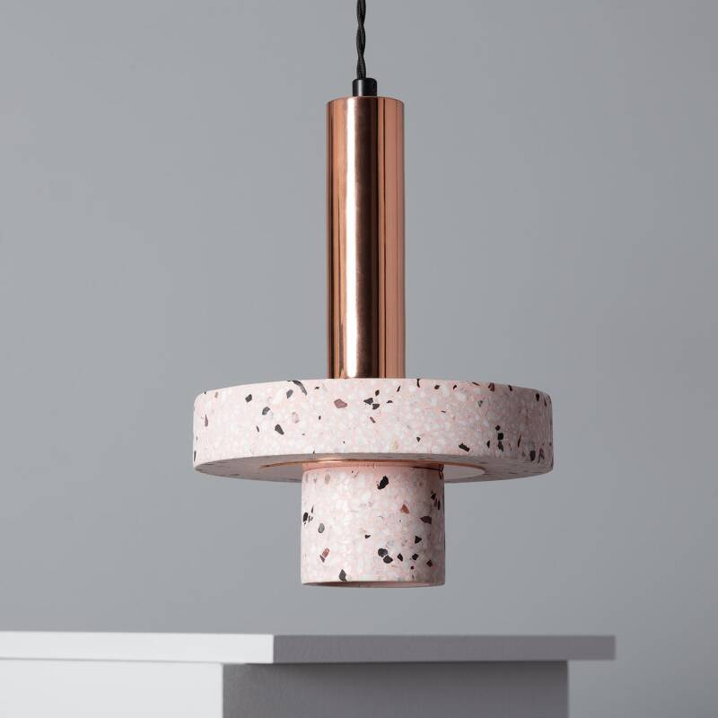 Product of Hestia Metal & Cement Pendant Lamp 