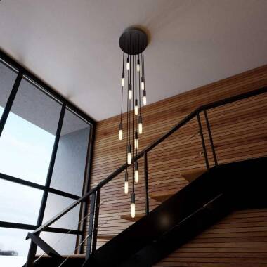 Product of Multiple 15 Fall Metal Pendant Lamp Creative-Cables SPM15R40103E14VNRM04-L