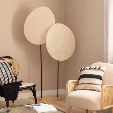 Produit de Lampadaire Métal et Textile Elliptica