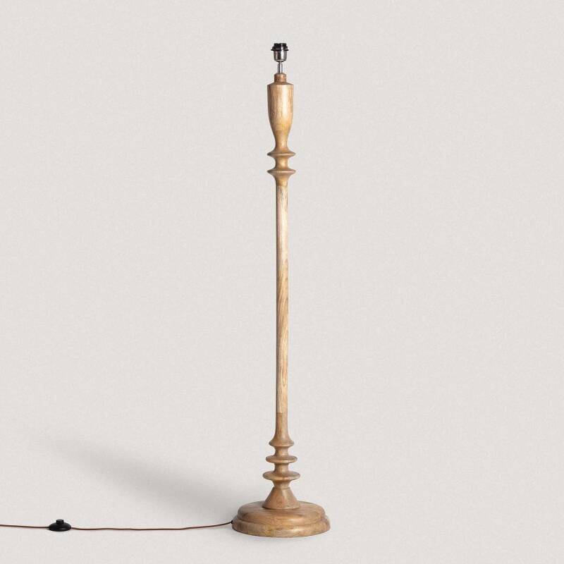 Produit de Pied de Lampadaire Bois Meena ILUZZIA