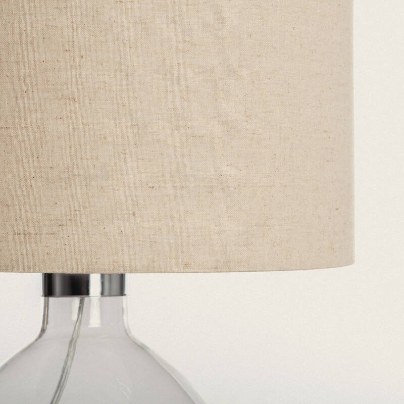 Produit de Lampe à Poser Tissu et Verre Marseille